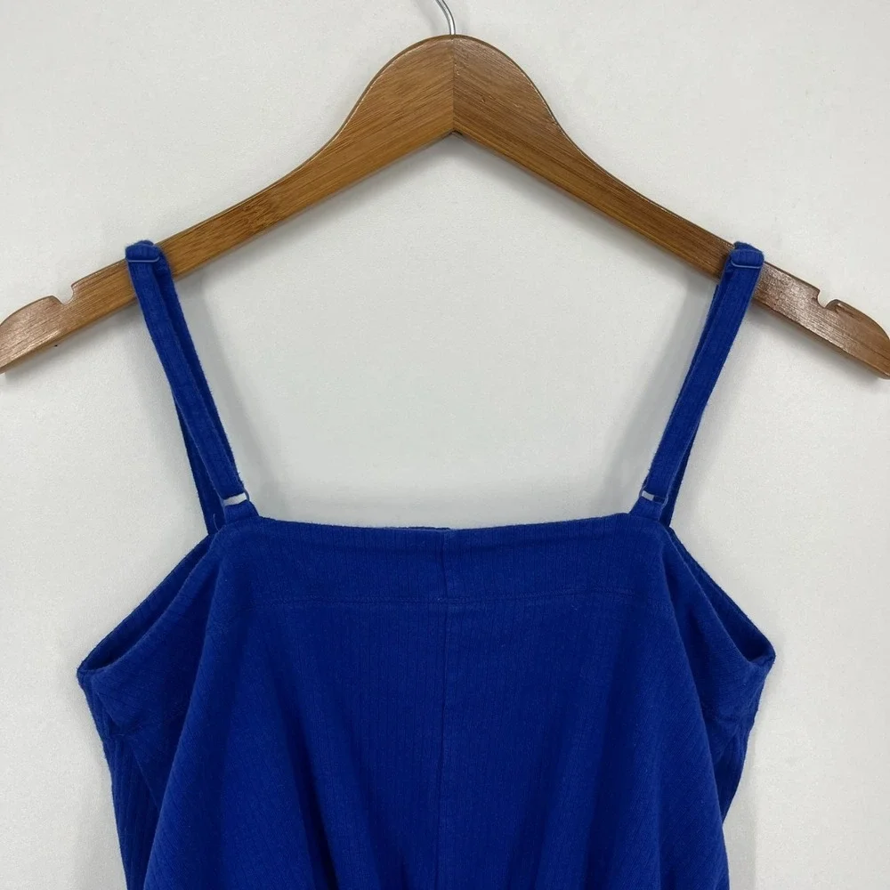 Intimately Free‎ People Bodysuit Women's Size S Blue Strappy Tank Sleeveless